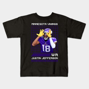 JUSTIN JEFFERSON - WR - MINNESOTA VIKINGS Kids T-Shirt